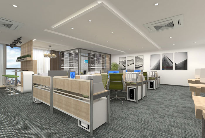 辦公室吊頂設計效果圖